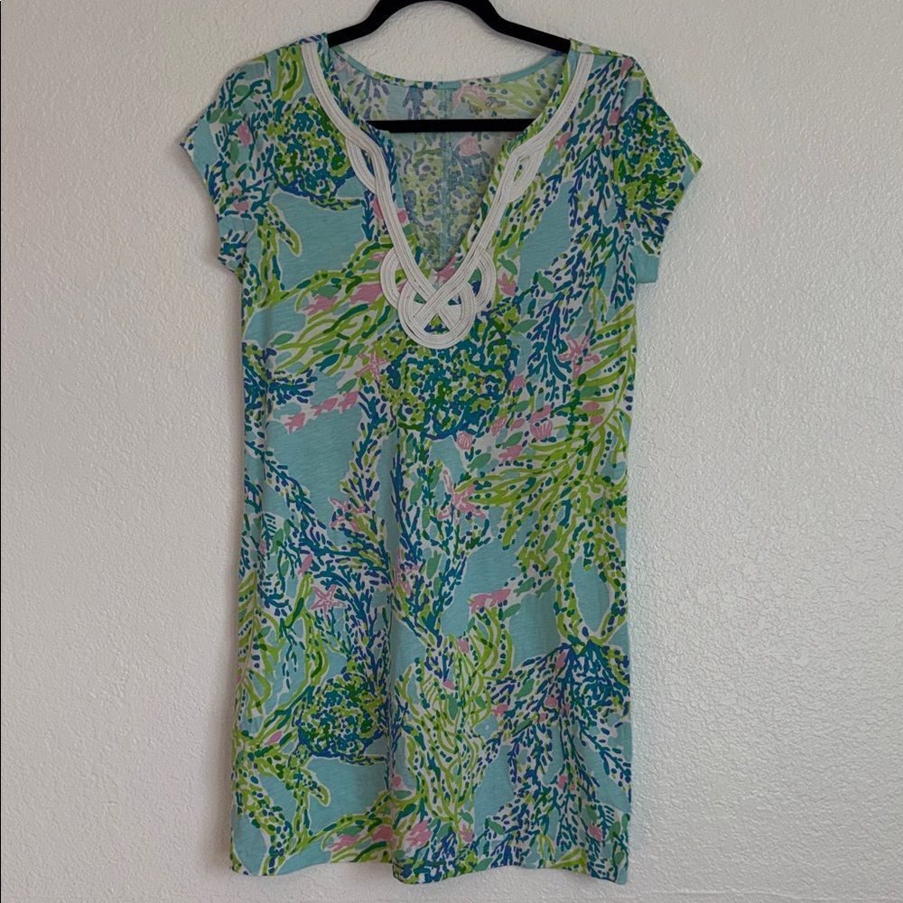 Lilly Pulitzer Pima cotton lounge mini dress tee M